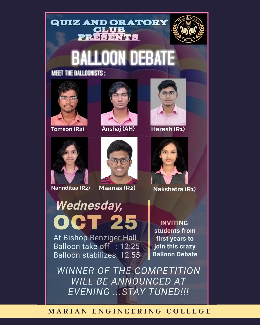 Hot Air Balloon Debate